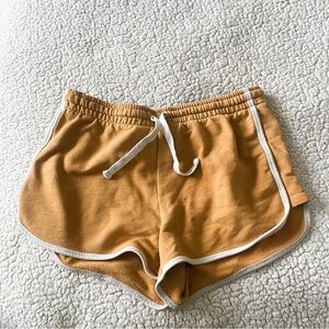 Yellow Cotton Shorts